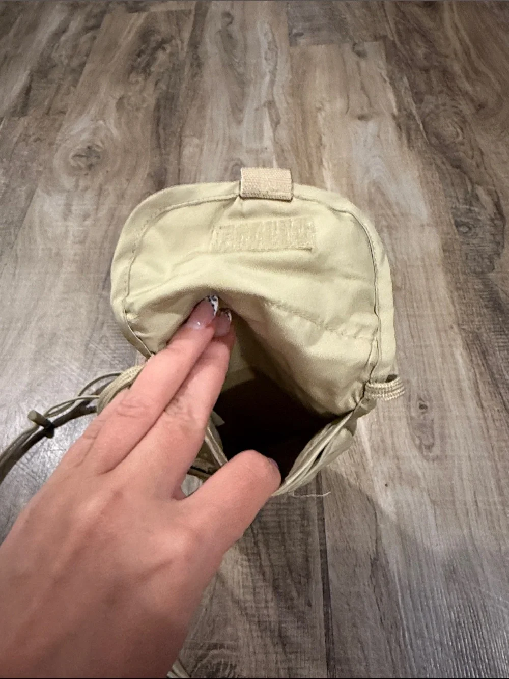 Compact Beige Crossbody Travel Bag for Men